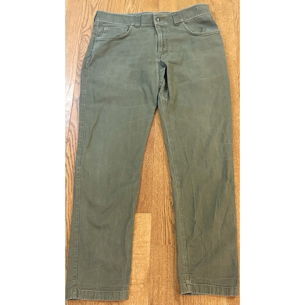 Origin Pants Mens 36x34 Green Patina StraightStretch Chino Made In USA Casual